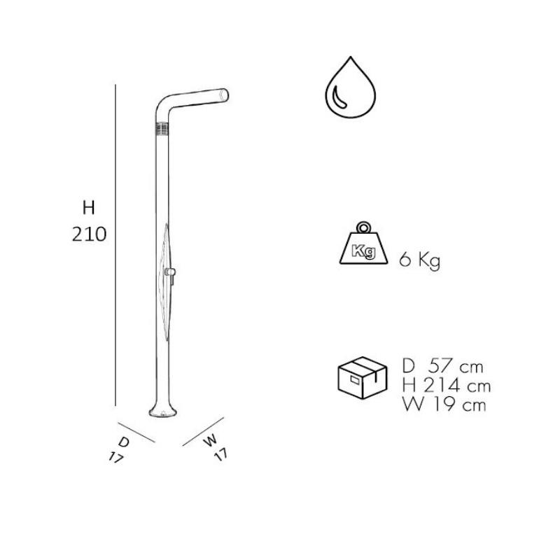 Doccia Da Giardino E Per Interno Funny Yang In Polietilene-image