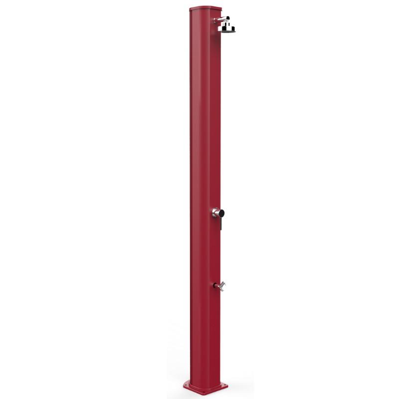 Doccia Solare Big Jolly 40 Litri In Alluminio Con Lavapiedi Colore Rossa Cv-A320/3027