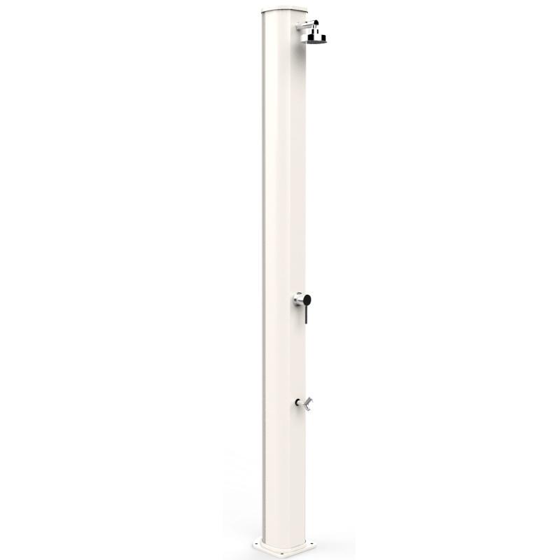 Doccia Solare Big Jolly 40 Litri In Alluminio Con Lavapiedi Colore Bianca Cv-A320/9001