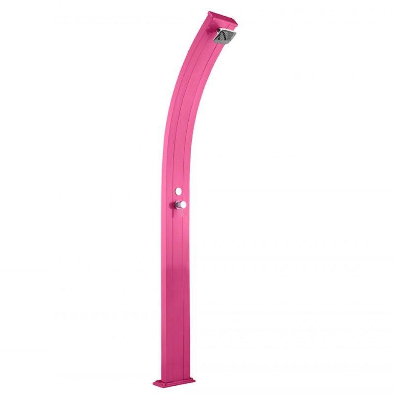 Doccia Solare In Alluminio Spring 30 Litri In Allumino Con Miscelatore Colore Fuxia Cv-A100/4003