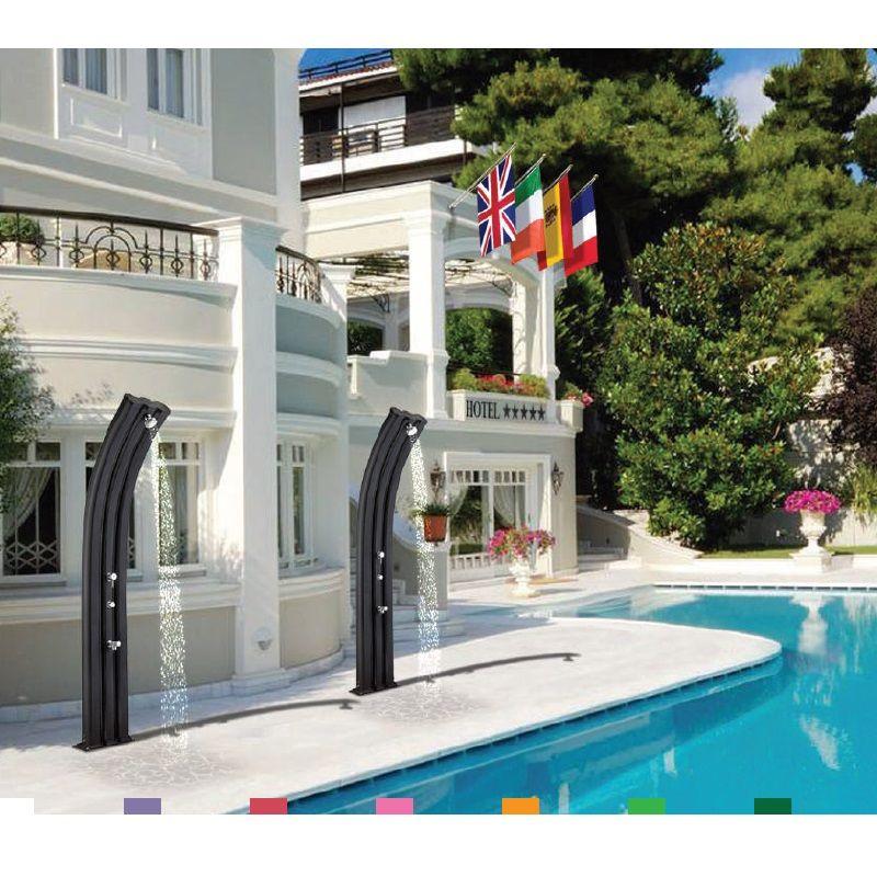 Doccia Solare Da Esterno Energy Pro 75 Litri, In Alluminio Con Lavapiedi