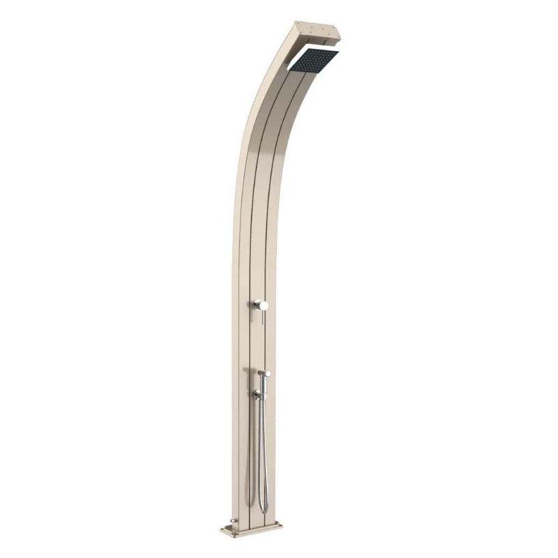 Image of Doccia Solare In Alluminio Spring 25 Litri Con Miscelatore E Doccetta Colore Oro Rosa Cv-A140-Tl/1100